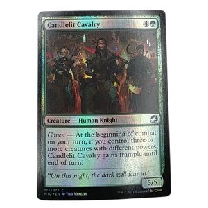 🎇Holographic Candelit Cavalry Magic: The Gathering Trading Card